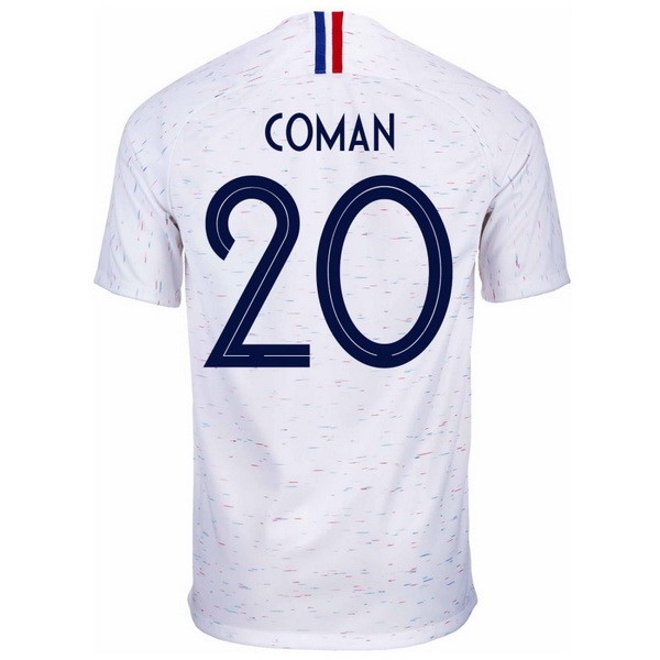 Camiseta Francia 2ª Coman 2018 Blanco